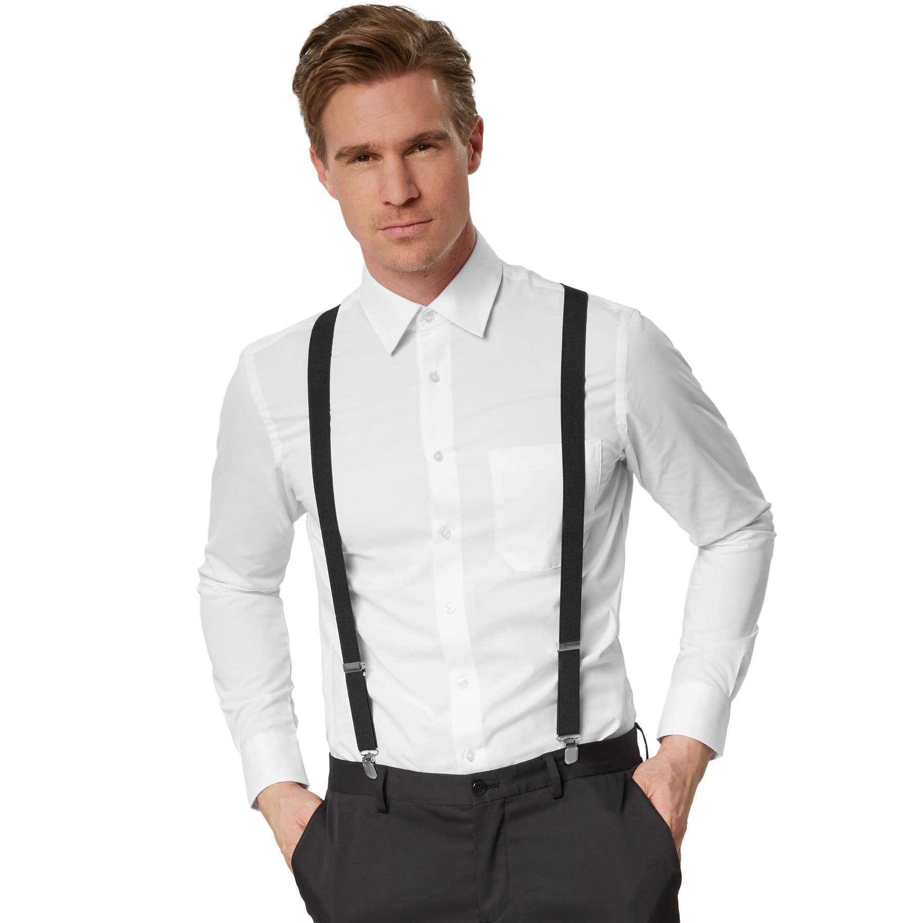 tectake&reg; Einfarbiger Hosentr&auml;ger - Bild 1