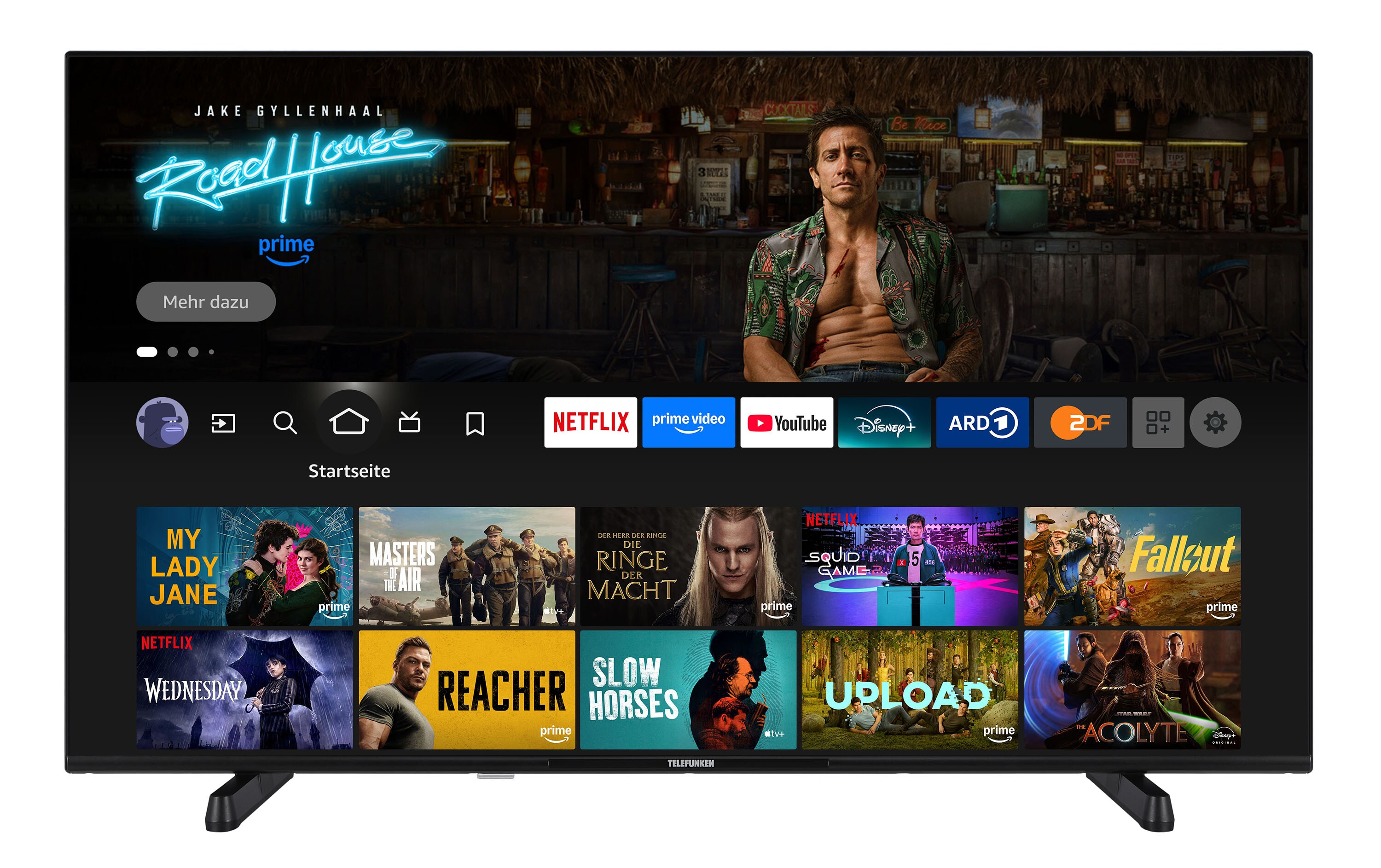 Telefunken XU50FO754S 50 Zoll Fernseher Fire TV (4K UHD Smart TV, HDR Dolby Vision, Dolby Atmos, Triple-Tuner) - Bild 1