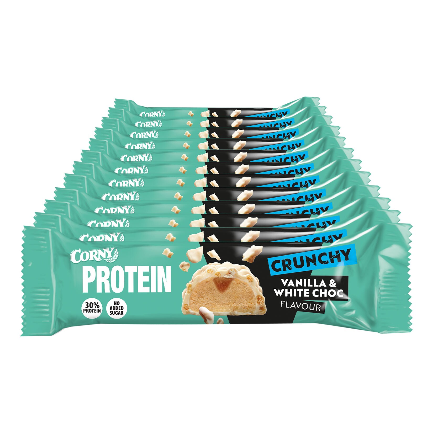Corny Protein Crunchy Riegel Vanille 45 g, 12er Pack - Bild 1