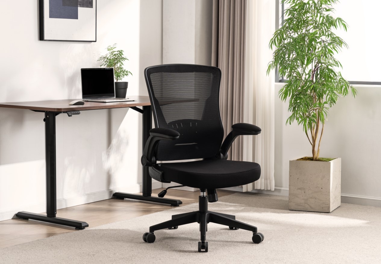 HOME DELUXE Schreibtischstuhl ZELA Schwarz - Bild 1