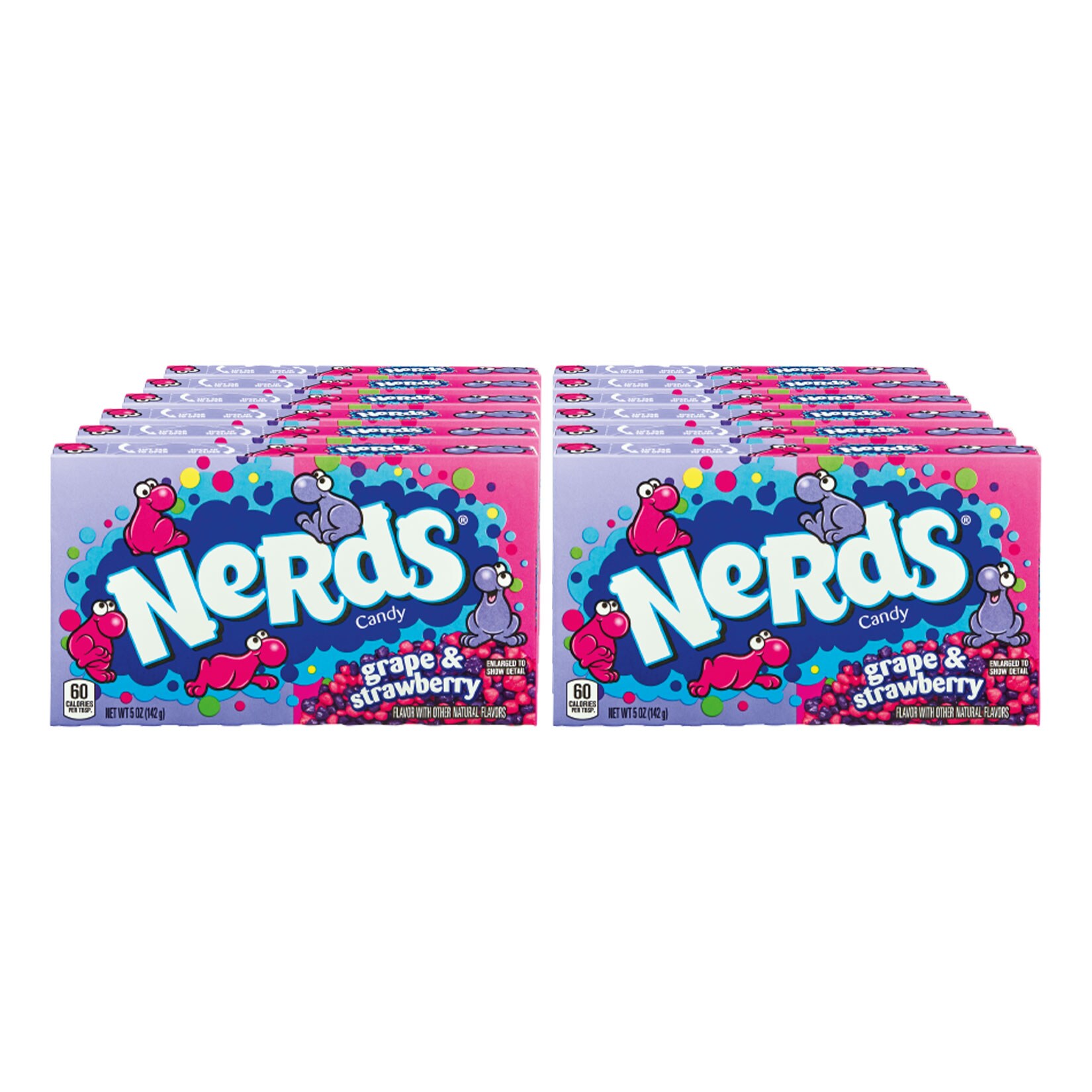 Nerds Candy Grape & Strawberry 141 g, 12er Pack - Bild 1
