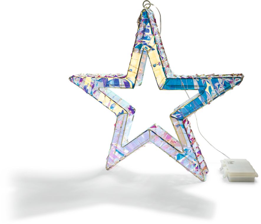Fluroriszierende Folienfiguren -  Stern - Bild 1