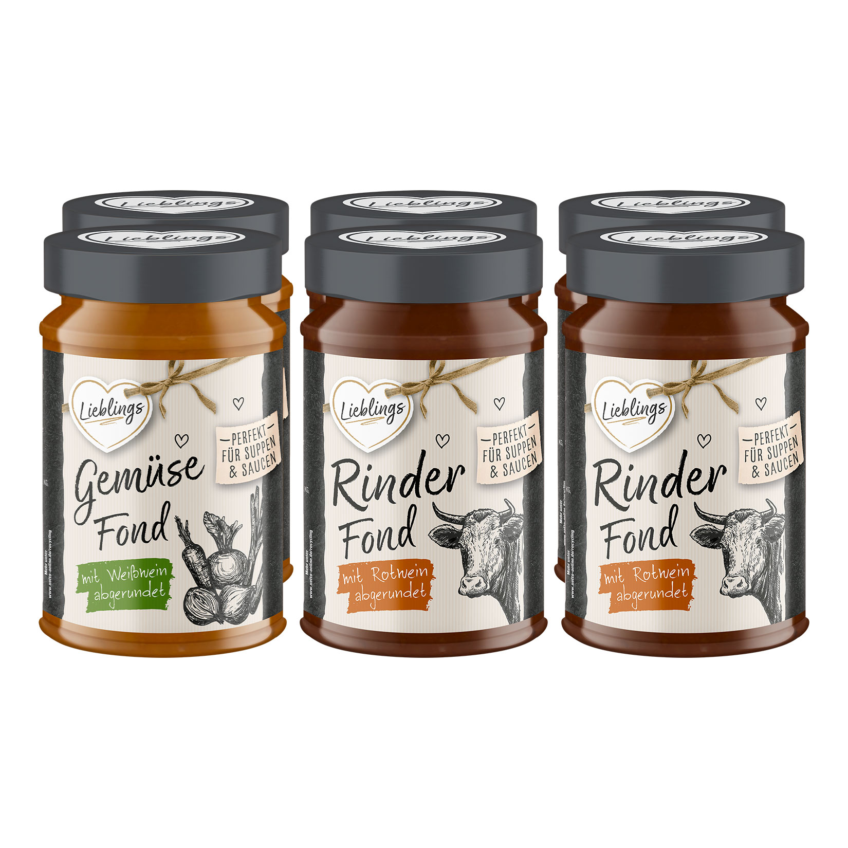 Lieblings Fond 400 ml, verschiedene Sorten, 6er Pack - Bild 1