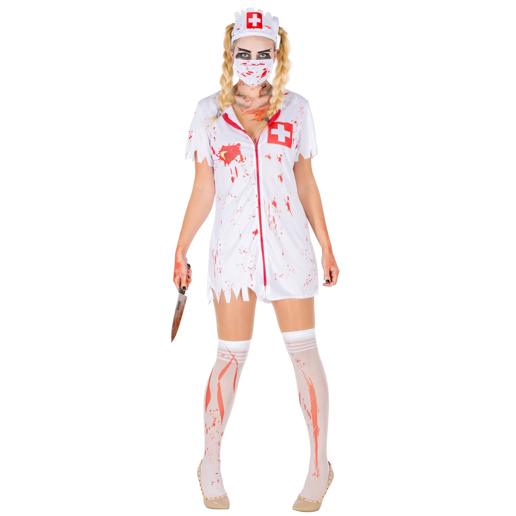 tectake&reg; Frauenkost&uuml;m sexy Zombie Krankenschwester - Bild 1