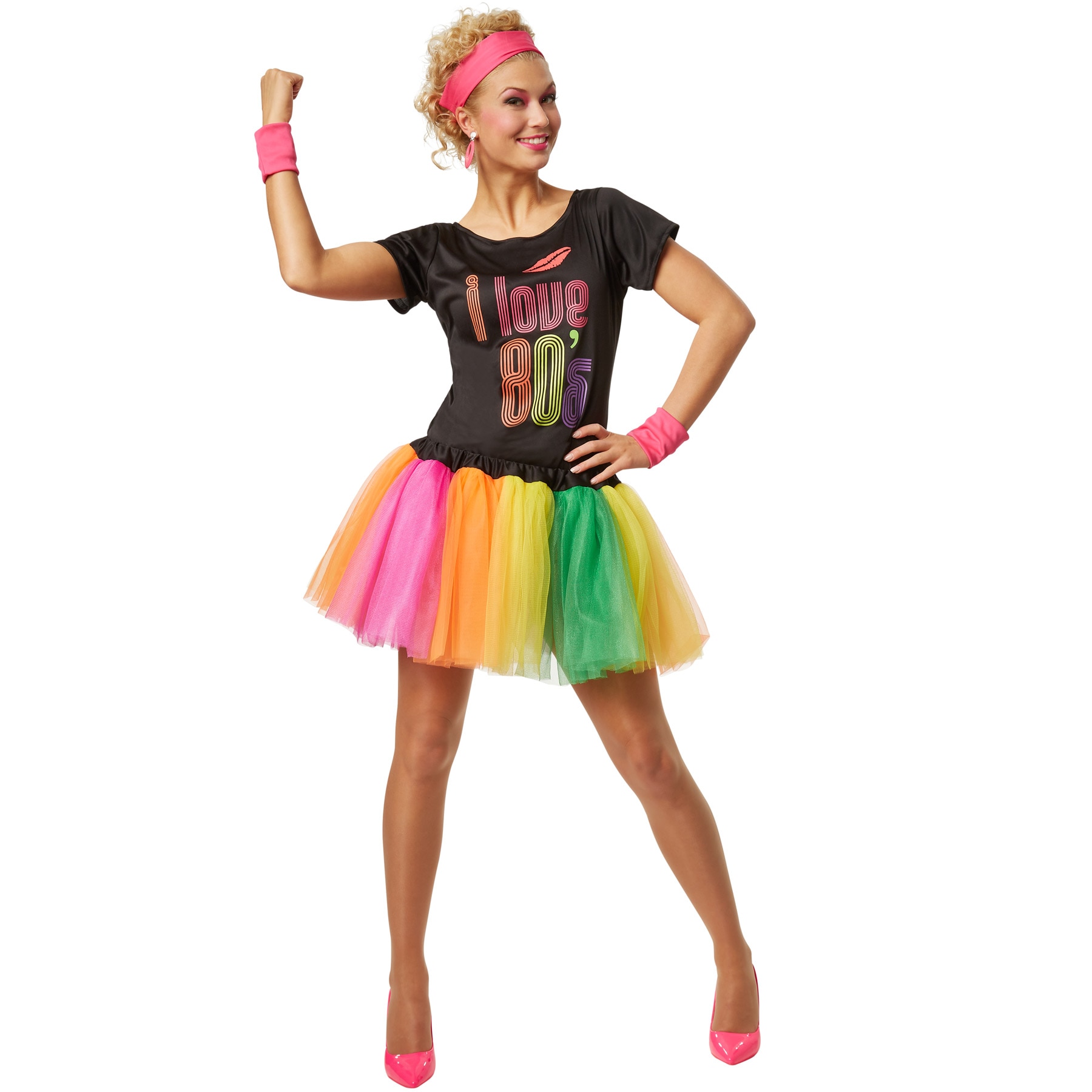 tectake&reg; Frauenkost&uuml;m 80er Jahre Disco-Lady - Bild 1