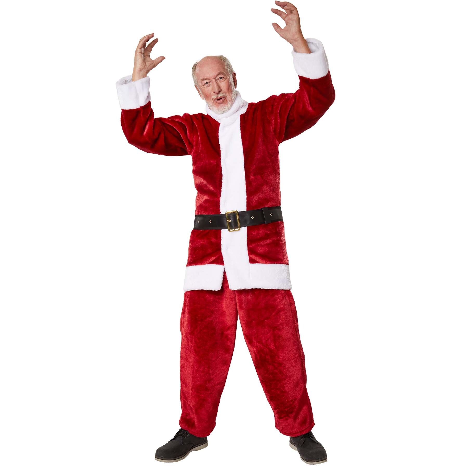 tectake&reg; Herrenkost&uuml;m Weihnachtsmann-Set dunkelrot - Bild 1