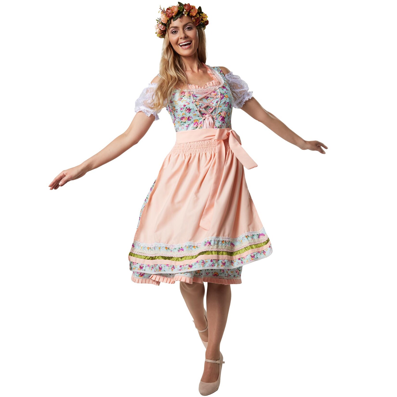 tectake® Midi-Dirndl Erding Modell 2
