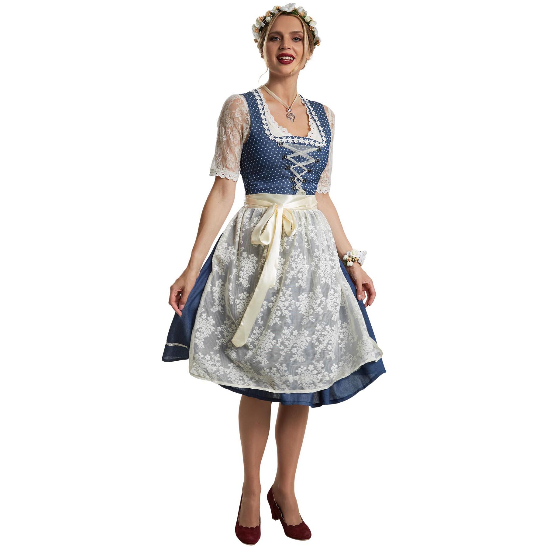 tectake&reg; Frauenkost&uuml;m Midi-Dirndl Kleinwalsertal Modell 2 - Bild 1