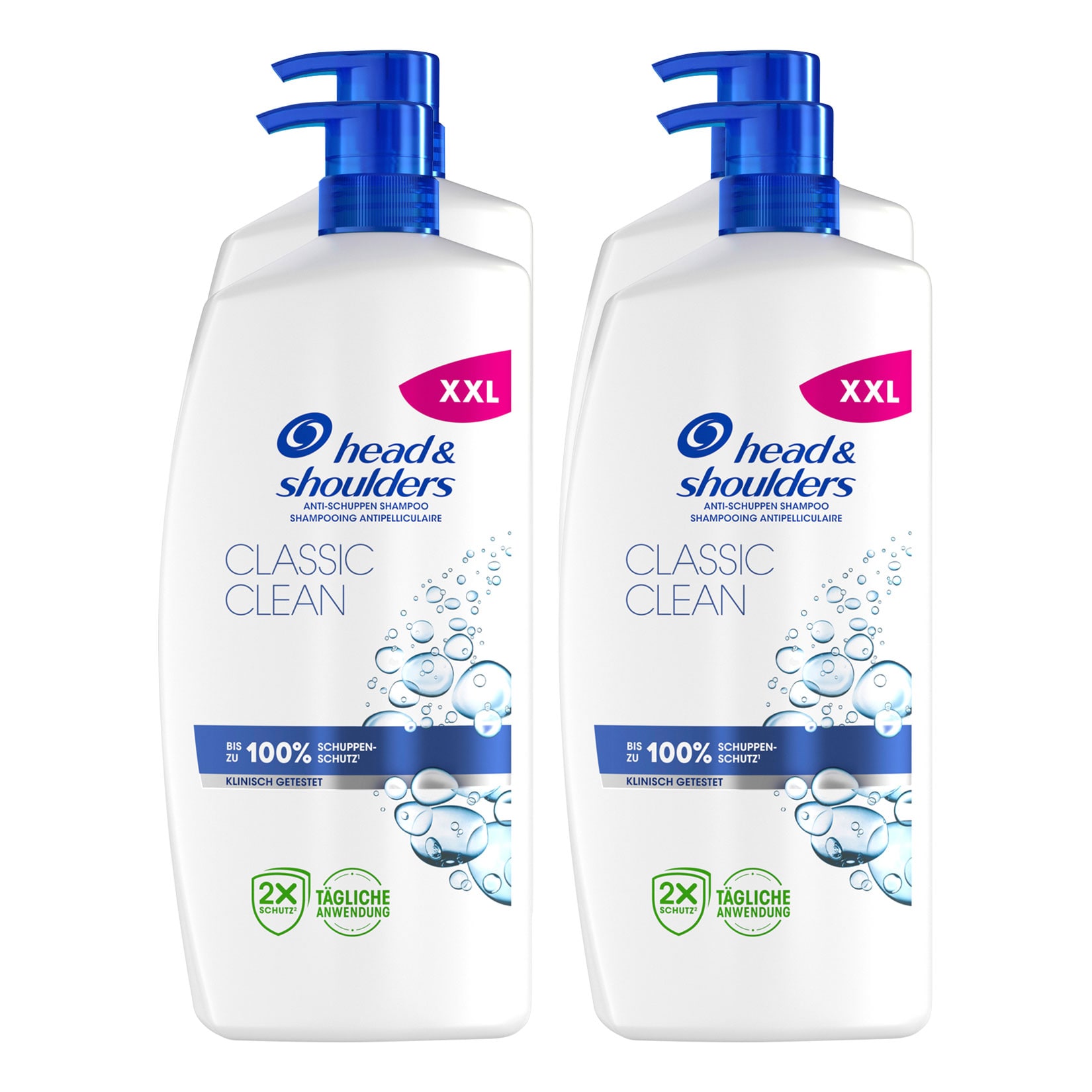 Head & Shoulders Shampoo Classic Clean 800 ml, 4er Pack - Bild 1