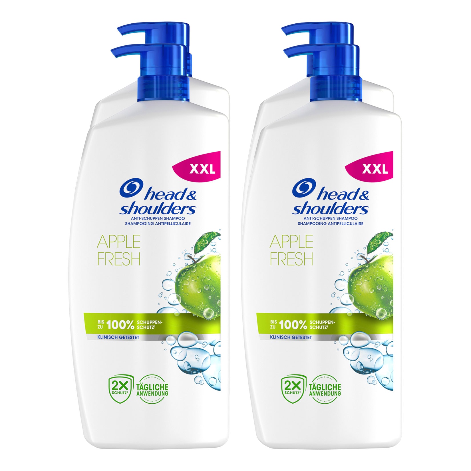 Head & Shoulders Shampoo Apple Fresh 800 ml, 4er Pack - Bild 1
