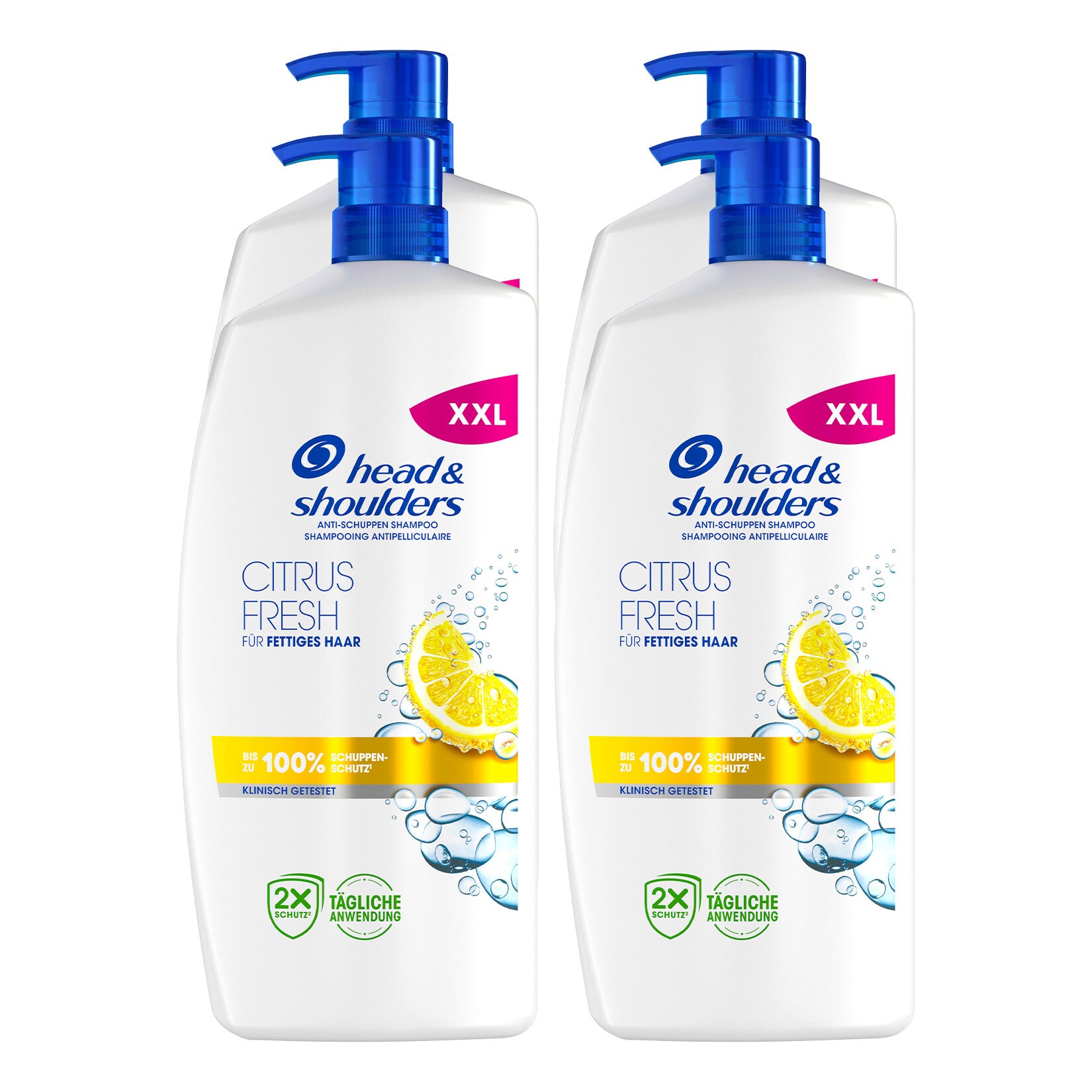 Head & Shoulders Shampoo Citrus Fresh 800 ml, 4er Pack - Bild 1