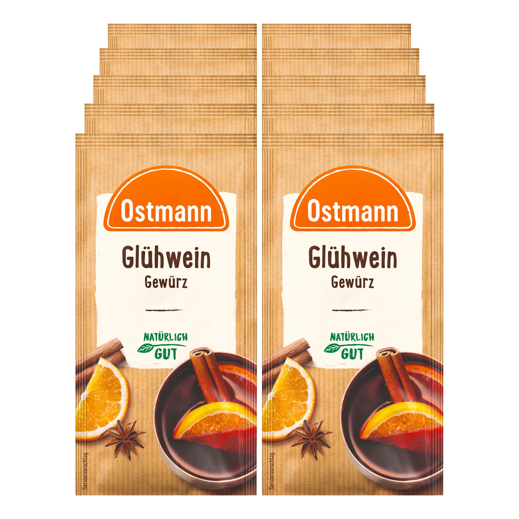 Ostmann Gl&uuml;hwein Gew&uuml;rzmischung, 10er Pack - Bild 1
