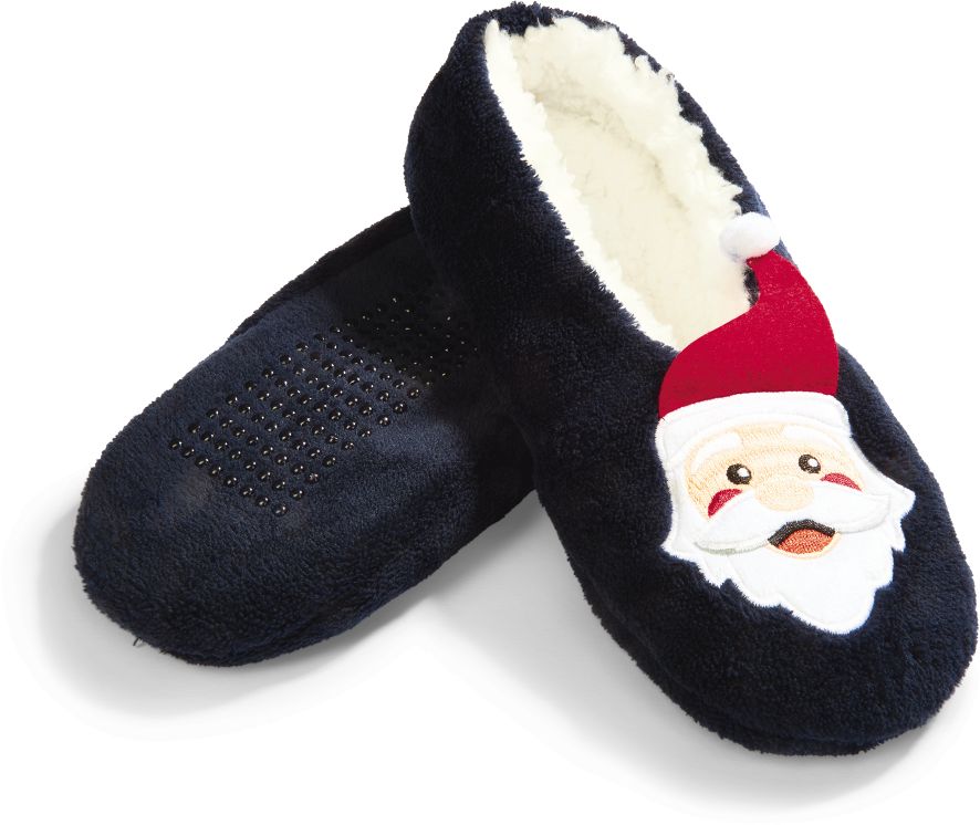 Damen Weihnachts-Hausballerina - marine Gr. 35/38 - Bild 1