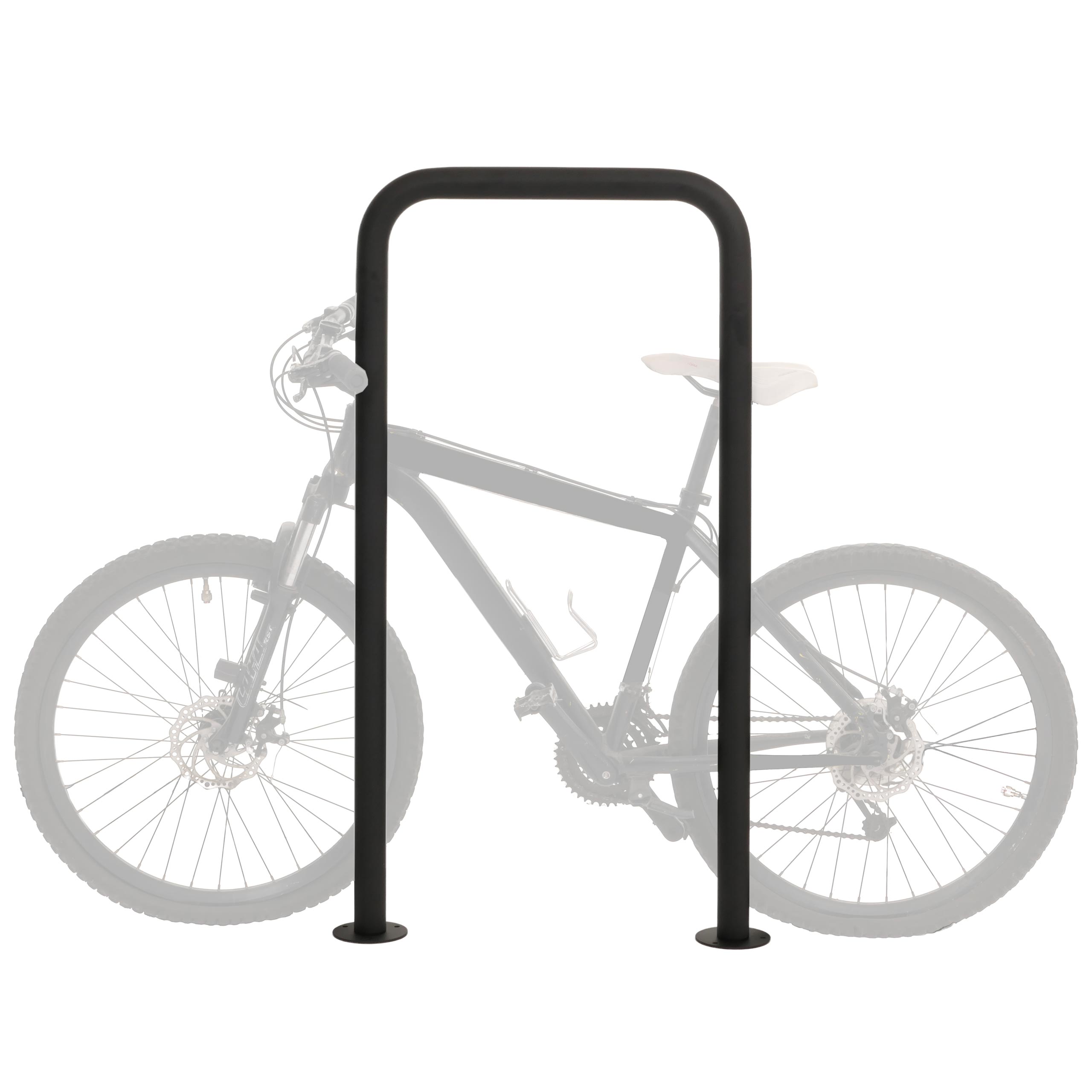 Fahrradb&uuml;gel MCW-N42, Fahrradst&auml;nder Anlehnb&uuml;gel B&uuml;gel Absperrung, In-/Outdoor Stahl pulverbeschichtet 120x70x12cm - Bild 1