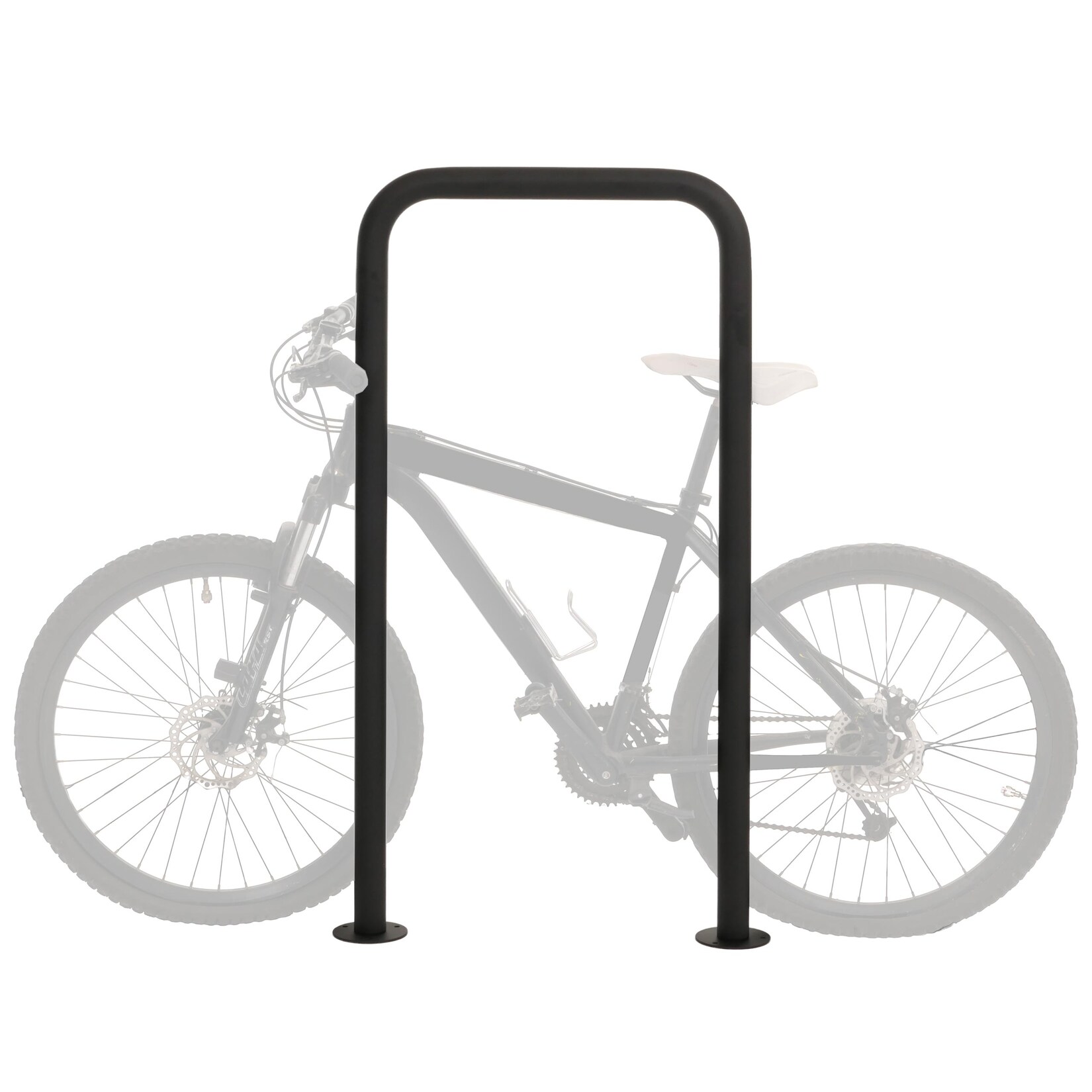 Fahrradbügel MCW-N42, Fahrradständer Anlehnbügel Bügel Absperrung, In-/Outdoor Stahl pulverbeschichtet 120x70x12cm | 04057651663463