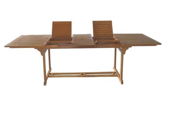 Sedex Sedex Gartentisch Liberia aus Eukalyptusholz 180–260 x 110 cm ausziehbar – Natur