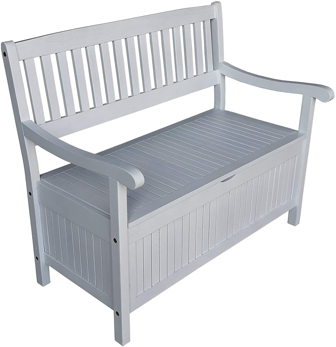 Sedex Truhenbank Greena 3er Sitz wei&szlig; gewischt - Bild 1