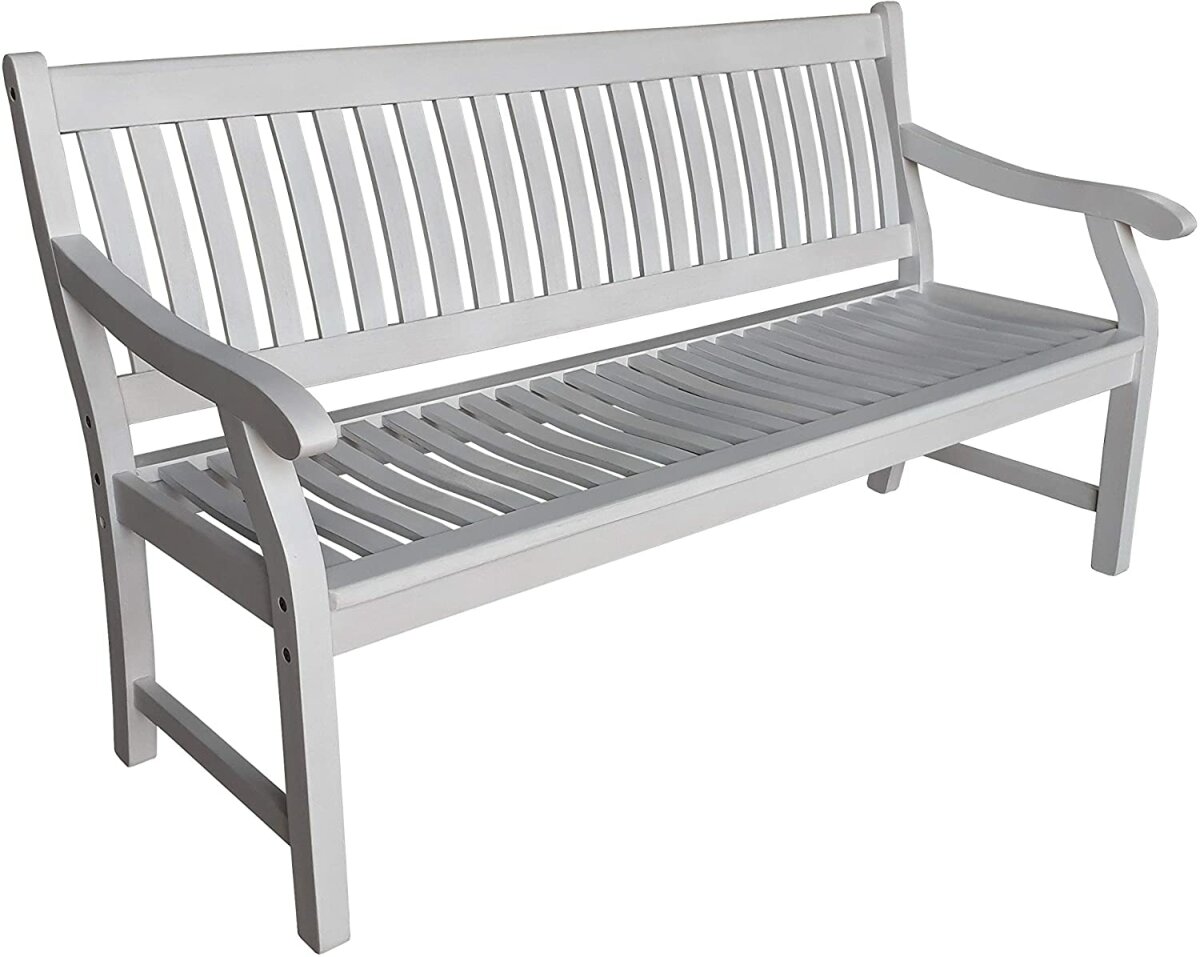 Sedex Gartenbank New Jersey 2-Sitzer wei&szlig; gewischt - Bild 1