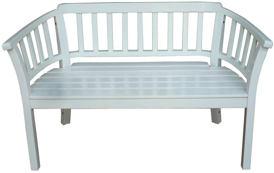 Sedex Gartenbank Veronica 2er Sitz wei&szlig; gewischt - Bild 1