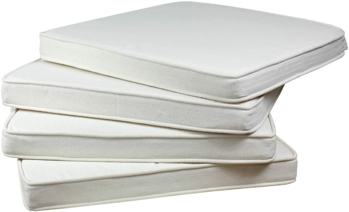 Sedex 4x Stuhlkissen Larissa Baumwolle altwei&szlig; - Bild 1