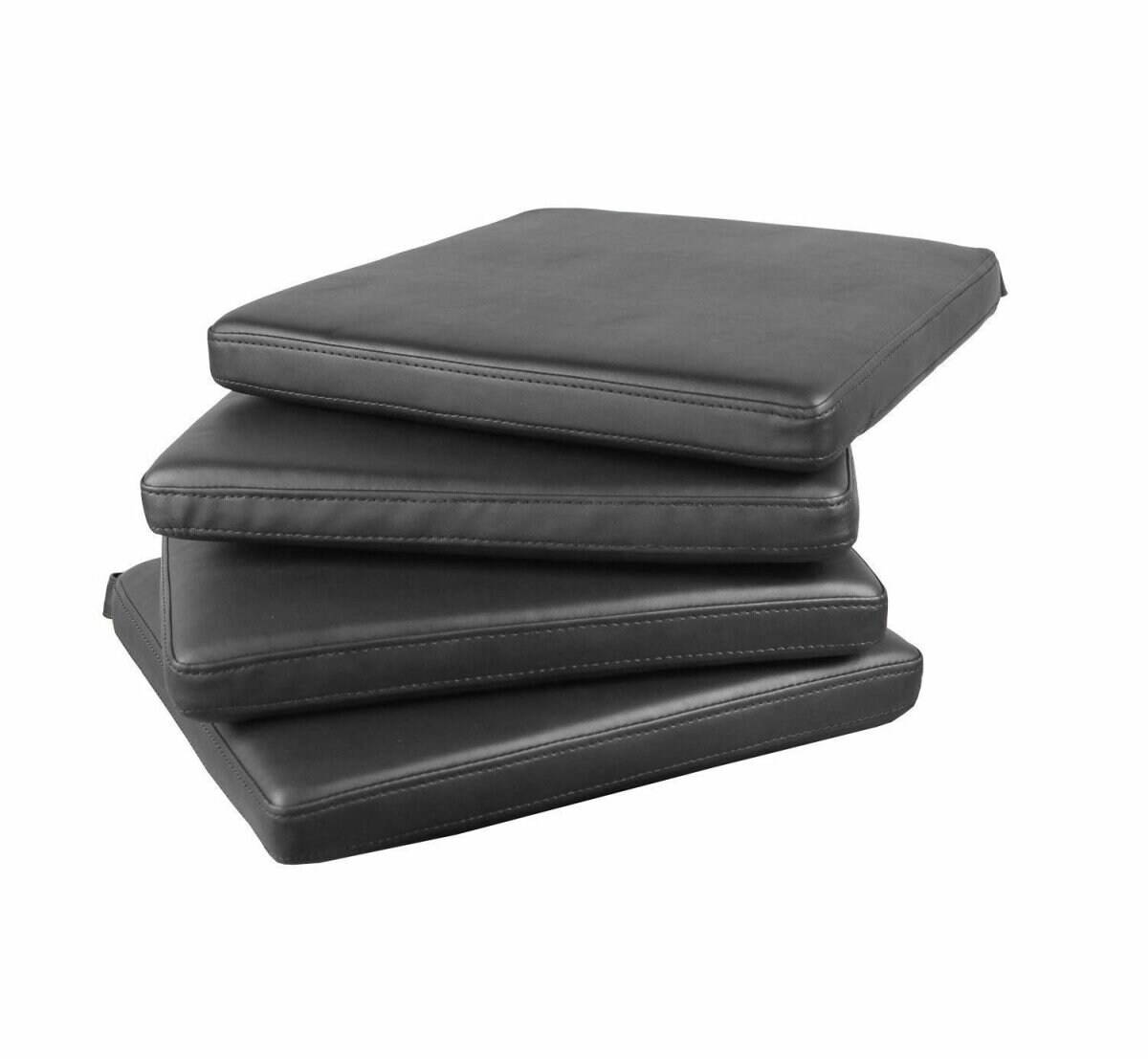 Sedex 4x Sitzpolster LARISSA Kunstleder schwarz | 04251113304011