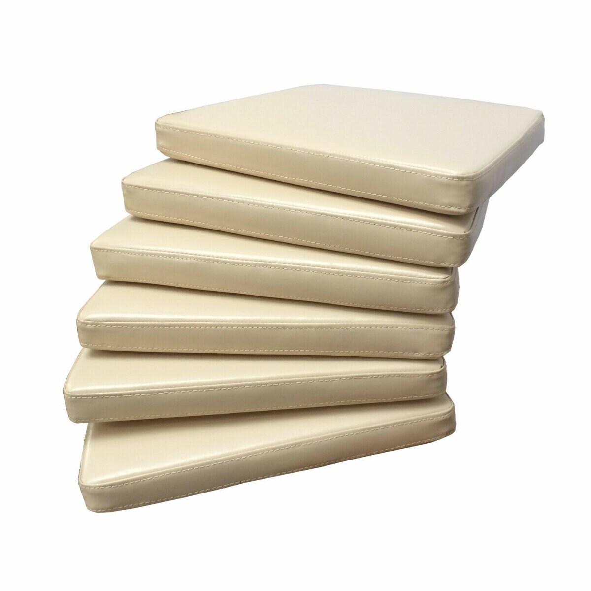 Sedex 6x Sitzpolster LARISSA Kunstleder beige - Bild 1