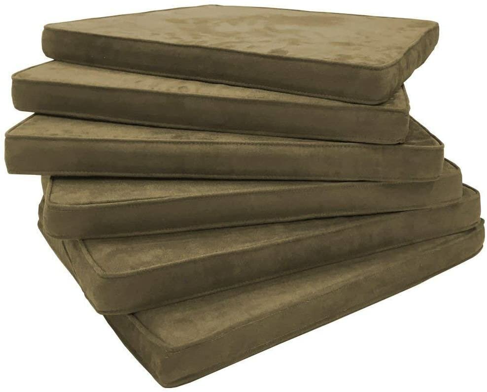 Sedex 6x Sitzpolster LARISSA Microfaser helllbraun - Bild 1