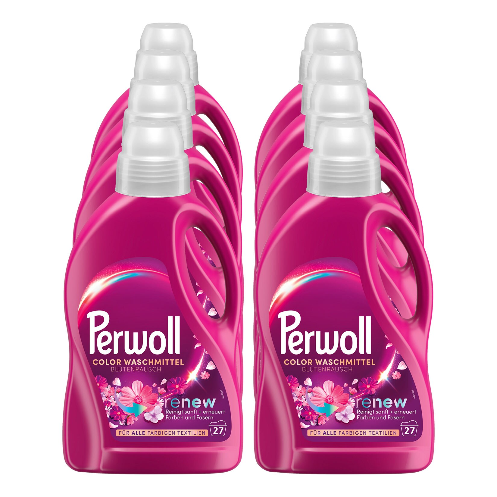 Perwoll Flüssigwaschmittel renew Blütenrausch 27 WL, 8er Pack | 04015100357103