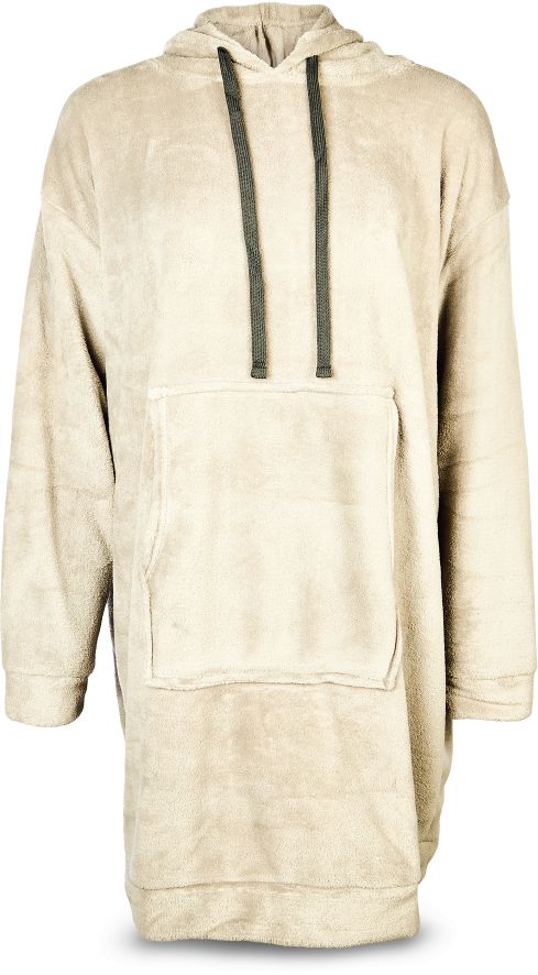 Oversize Kuschelhoodie - Damen, hellgrau - Bild 1