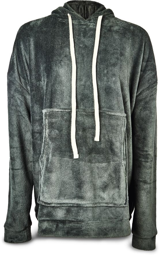 Oversize Kuschelhoodie - Herren, anthrazit - Bild 1