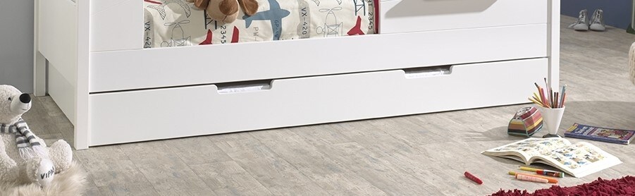 Bettschublade 90 x 190 cm, auf Rollen Ausf. wei&szlig; - Bild 1