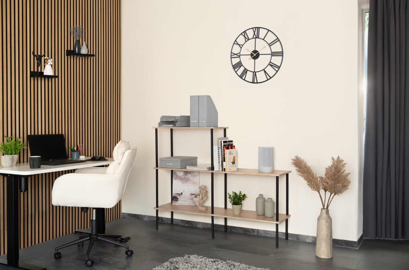 HOME DELUXE Regal INDU Light Oak  140 x 35 x 110 cm - versch. Ausf&uuml;hrungen - Bild 1