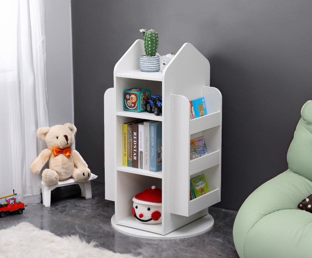 HOME DELUXE Kinderregal drehbar JUNA Weiß – versch. Ausführungen | 04058166269683