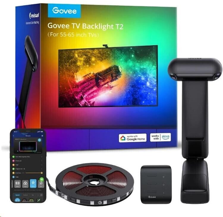 Govee - Envisual T2 TV-Hintergrundbeleuchtung RGBIC 55" - 65" - Bild 1