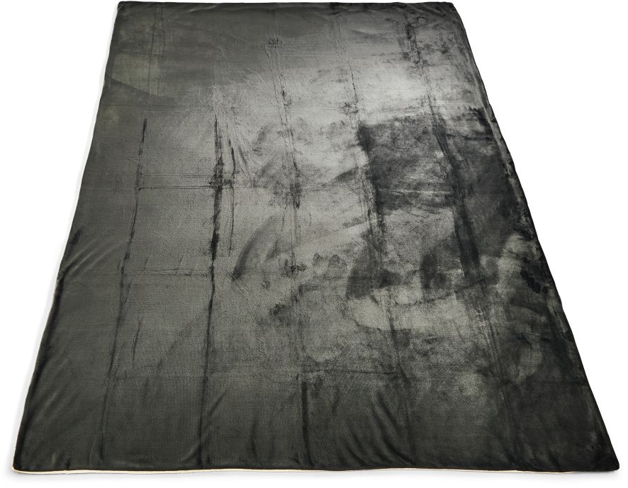 Dekor Bettw&auml;sche Cashmere-Touch 80x80 + 135x200 cm Anthrazit- versch. Ausf&uuml;hrungen - Bild 1