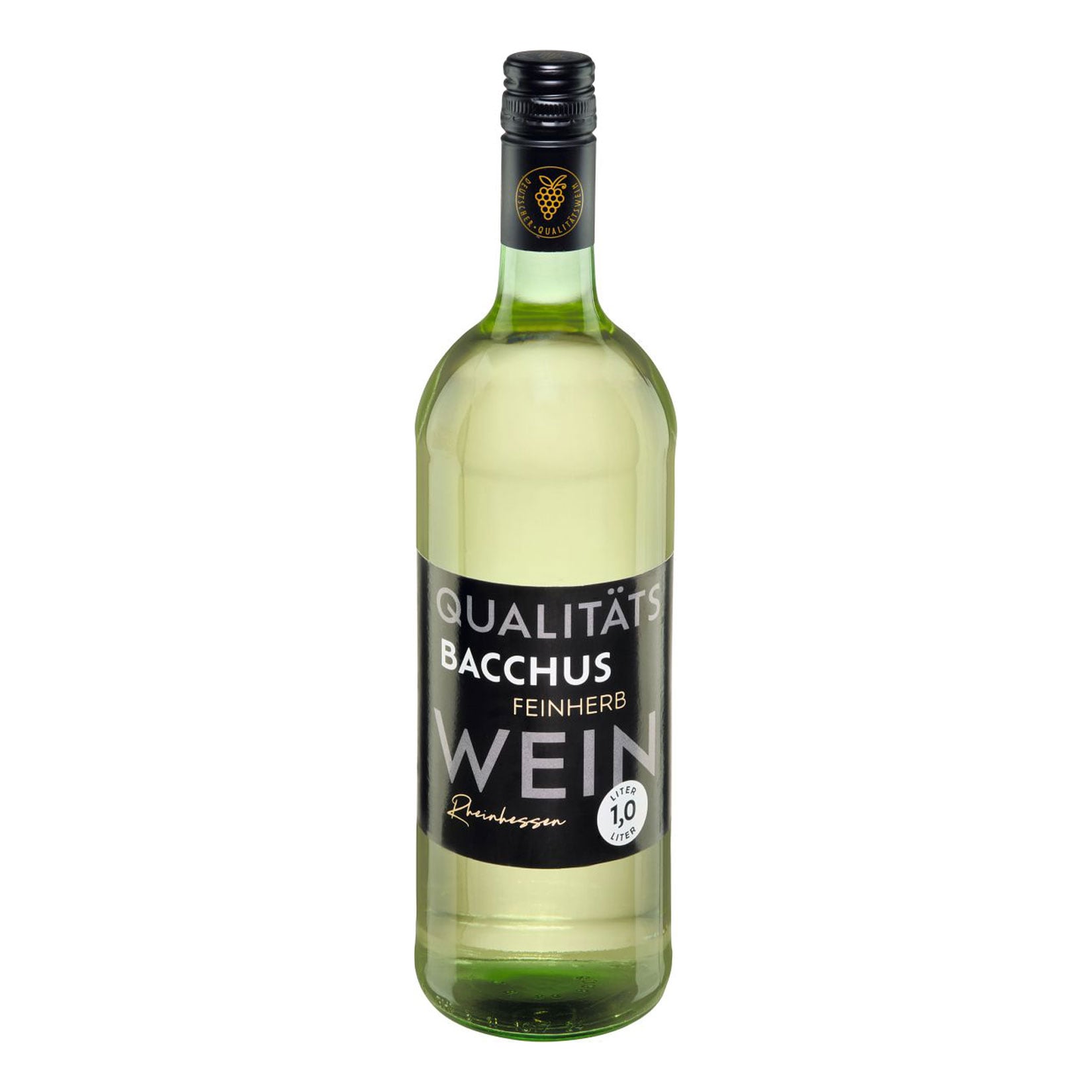Bacchus Rheinhessen Qualit&auml;tswein wei&szlig; 11,0% Vol. 1 Liter - Bild 1