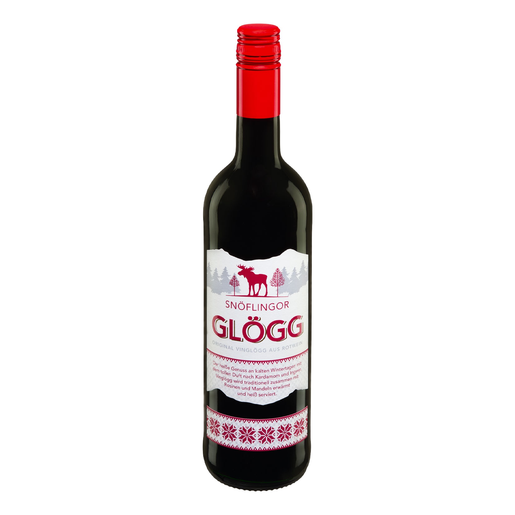 Sn&ouml;flingor Gl&ouml;gg Rot 12,0 % vol 0,75 Liter - Bild 1