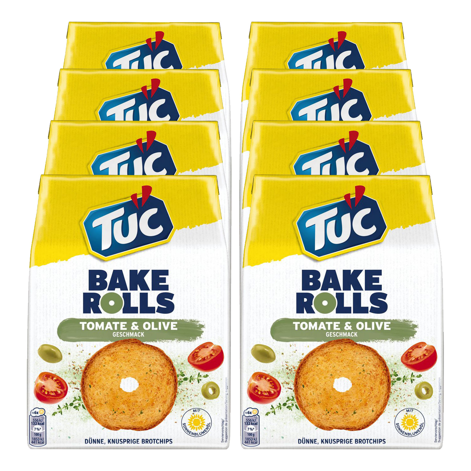 TUC Bake Rolls Tomate Olive 150 g, 8er Pack - Bild 1
