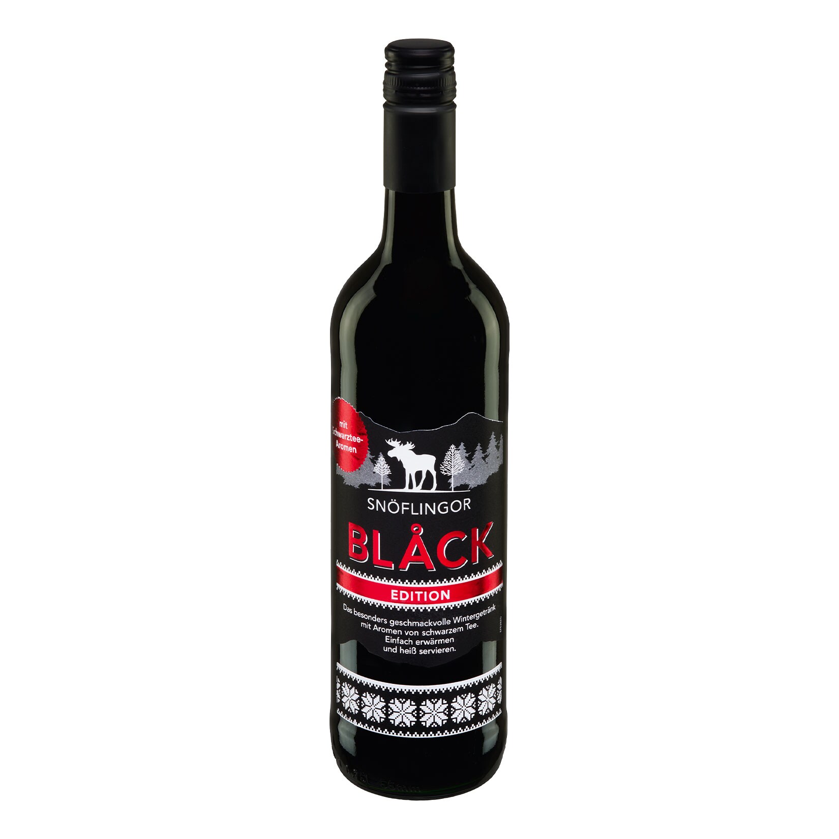 Sn&ouml;flingor Gl&ouml;gg Black Edition 12,0 % vol 0,75 Liter - Bild 1