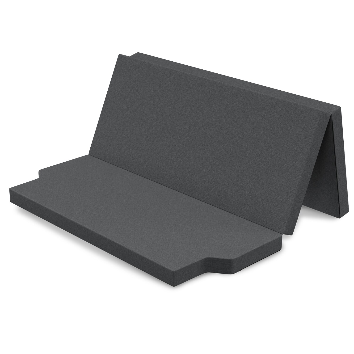 Camper Matratze für VW T4, T5, T6, T6.1 Multivan, California Beach, Caravelle, Transporter, Klappmatratze grau, 185x148x8cm | 04260346889967