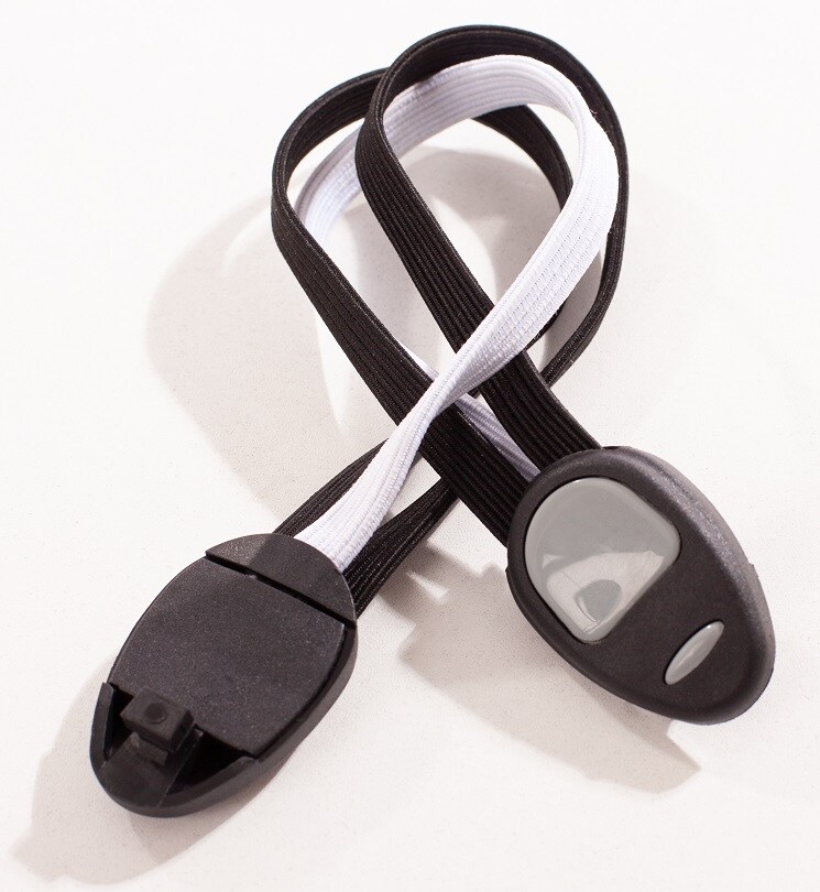 3-fach Spanngummi f. Kinderr&auml;der "FIXIE", 36 cm, schw./wei&szlig; - Bild 1