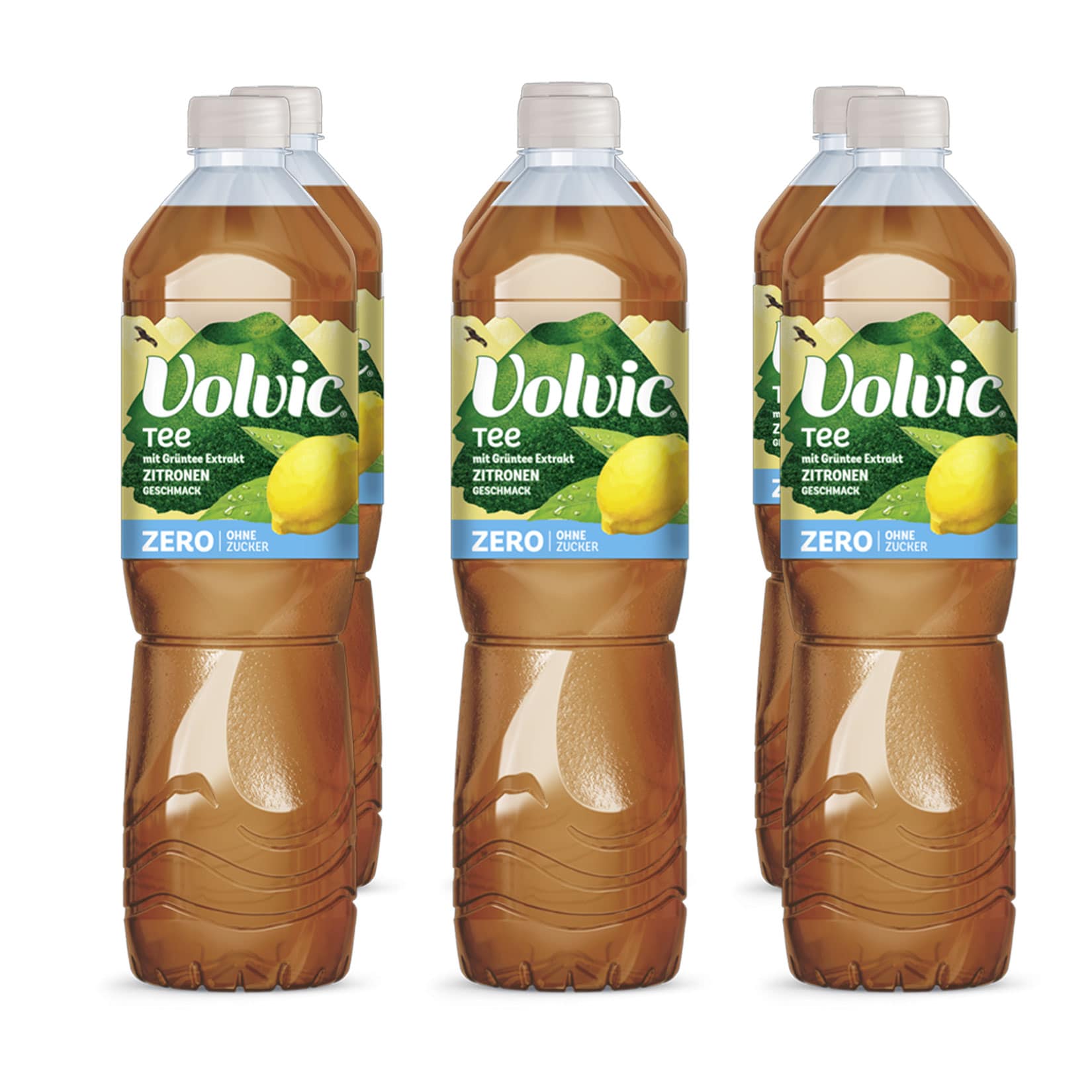 Volvic Tee Zero Zitrone 1,5 Liter, 6er Pack - Bild 1