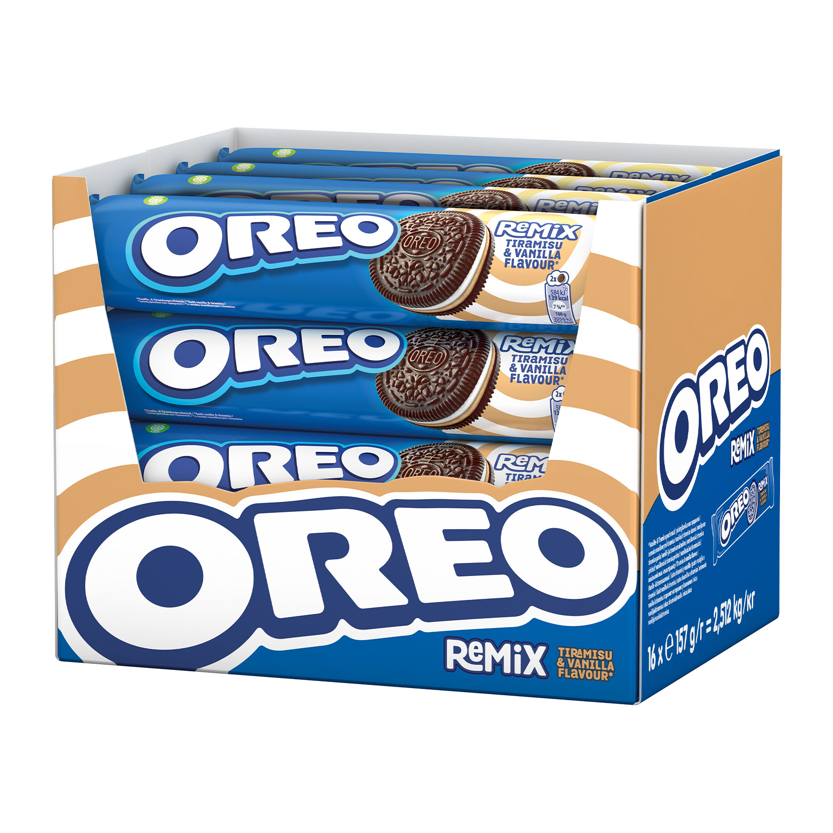 Oreo Remix Tiramisu 157 g, 16er Pack - Bild 1