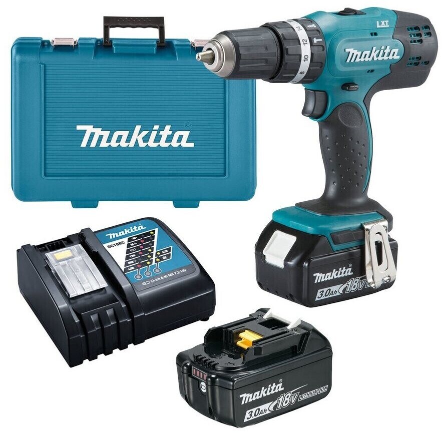 Makita DHP453RFE Akku-Schlagbohrschrauber 18V / 3,0 Ah | 00088381661249