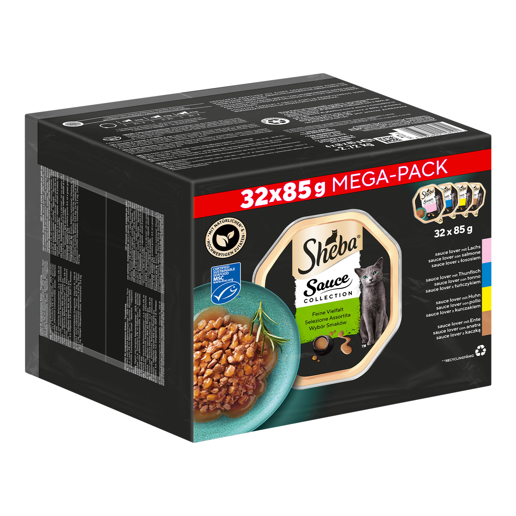 SHEBA&reg; Schale Sauce Collection Feine Vielfalt Mega-Pack 32x85 g - Bild 1