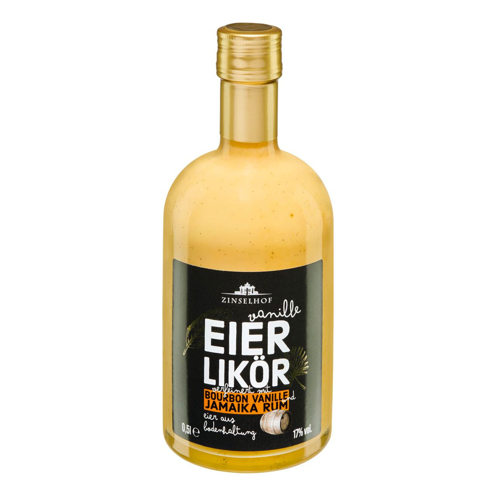 Zinselhof Eierlik&ouml;r mit Bourbon Vanille und Jamaika Rum 17,0 % vol 0,5 Liter - Bild 1