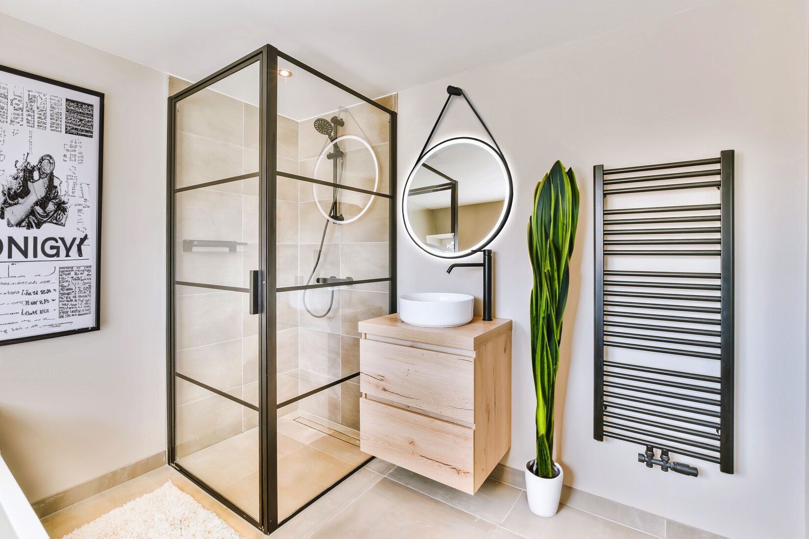 HOME DELUXE LED-Spiegel Rund FIANA – 80 cm inkl. Aufhängung | 04058166257192