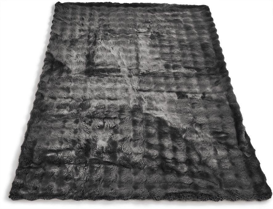 Dekor Wohndecke 3D Bubble 140x180 cm - anthrazit - Bild 1