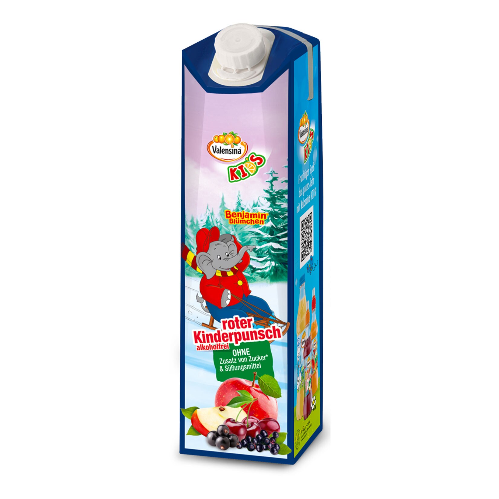 Valensina Kids roter Kinderpunsch, 1 Liter - Bild 1