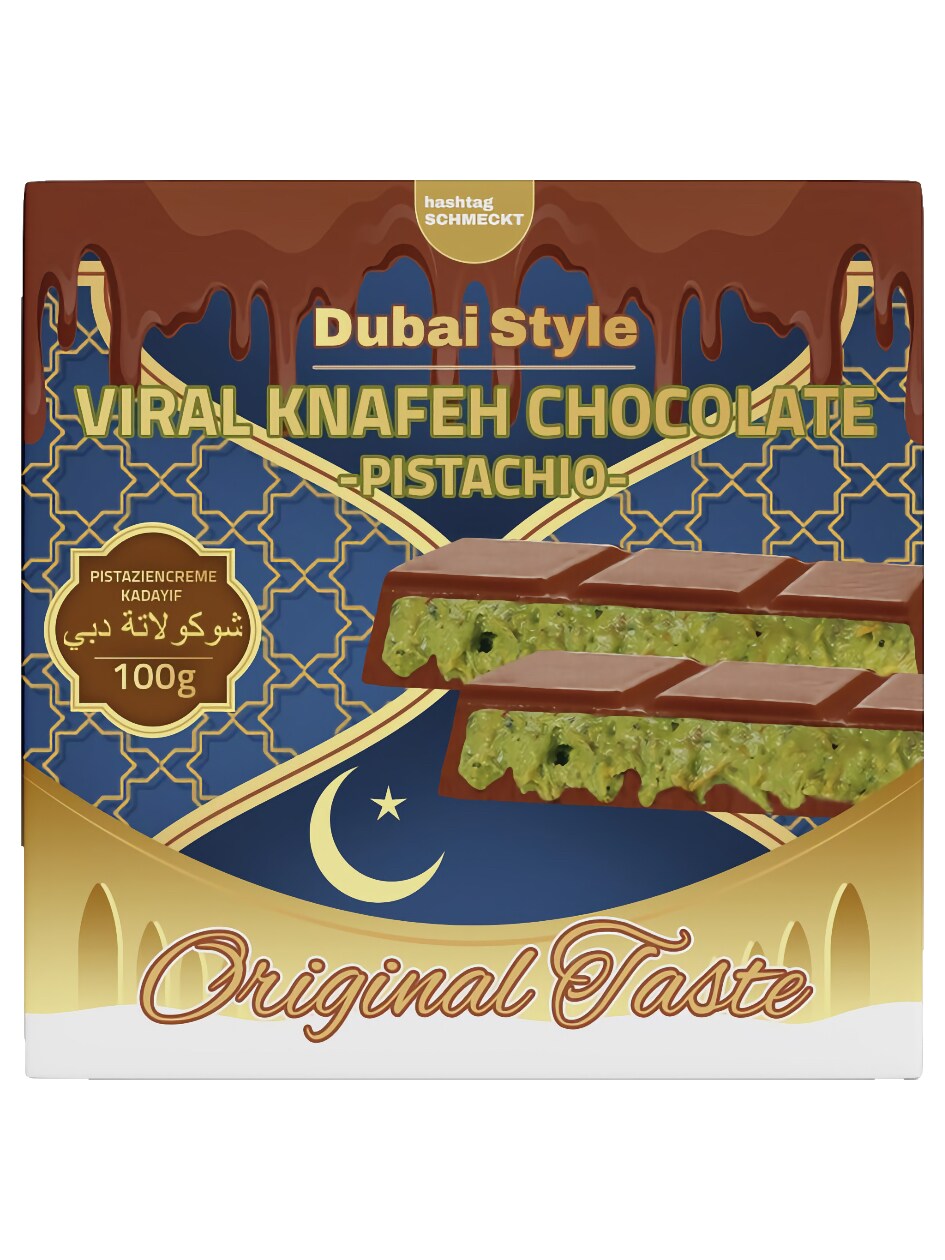 Dubai Schokolade (Vollmilch mit Engelshaar) 100g - Bild 1